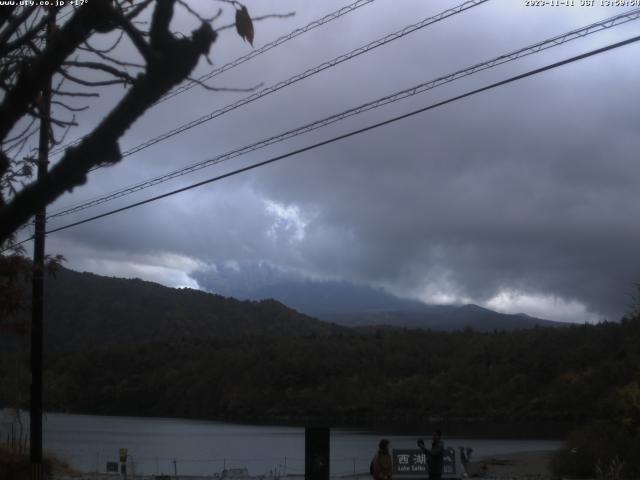 西湖からの富士山