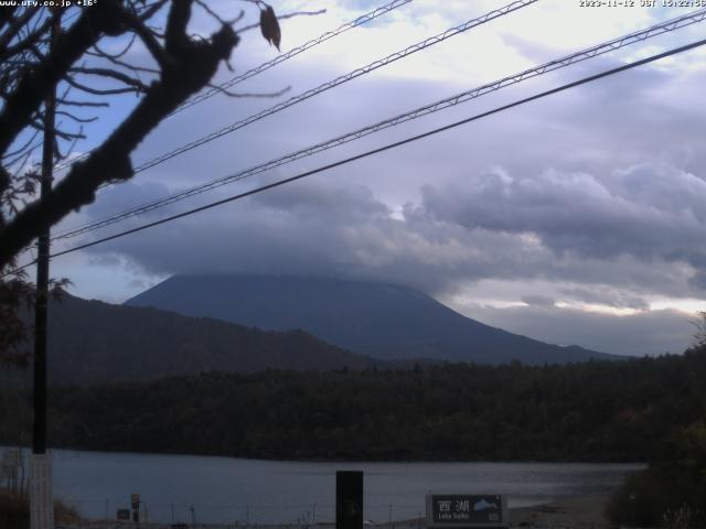 西湖からの富士山