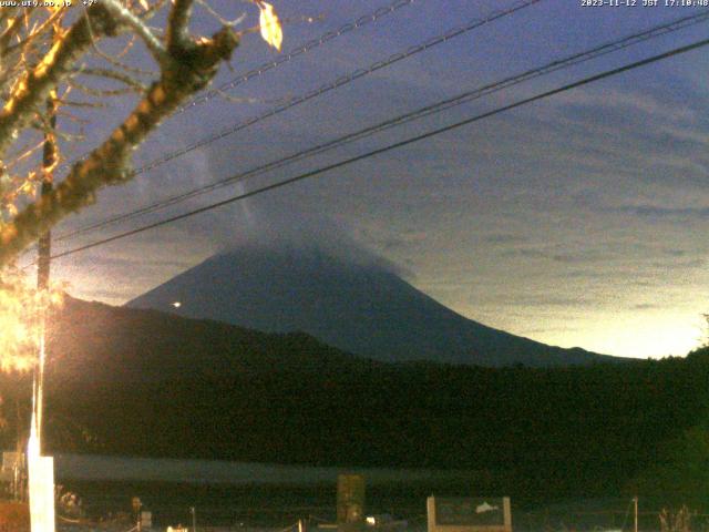 西湖からの富士山