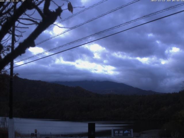 西湖からの富士山