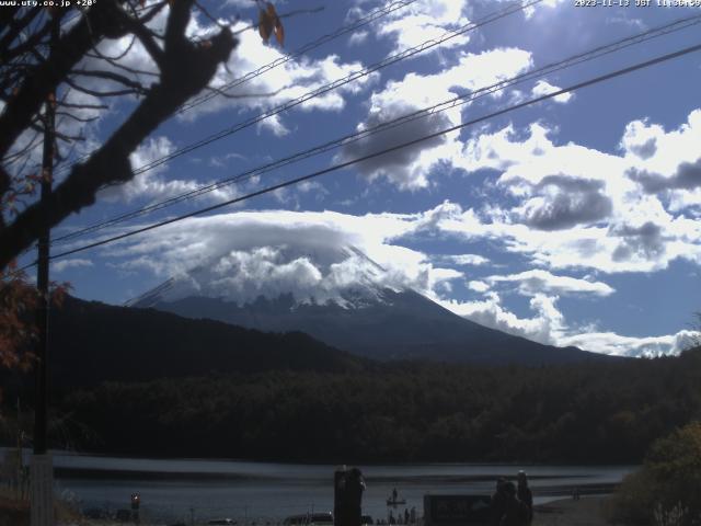 西湖からの富士山