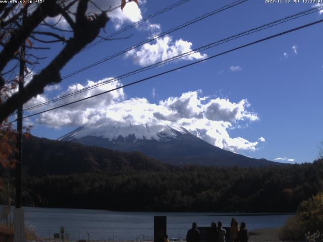 西湖からの富士山