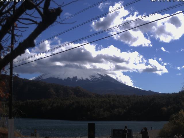 西湖からの富士山