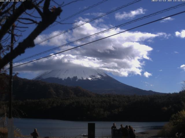 西湖からの富士山