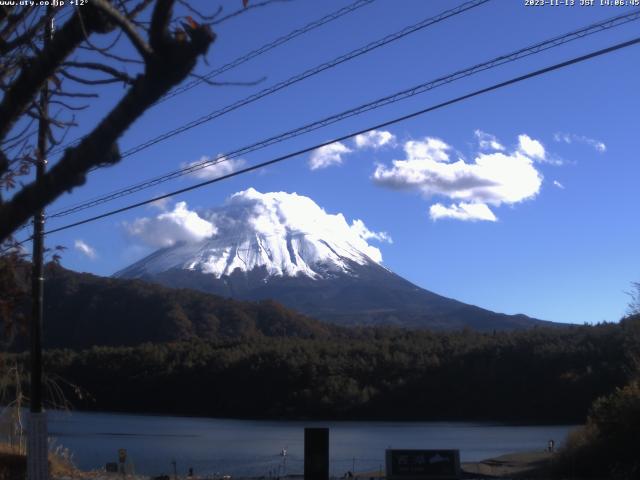 西湖からの富士山