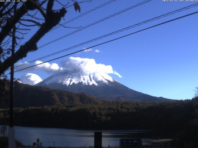 西湖からの富士山