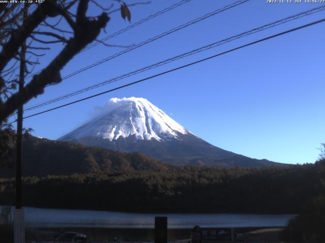 西湖からの富士山