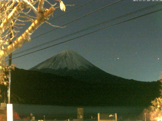 西湖からの富士山