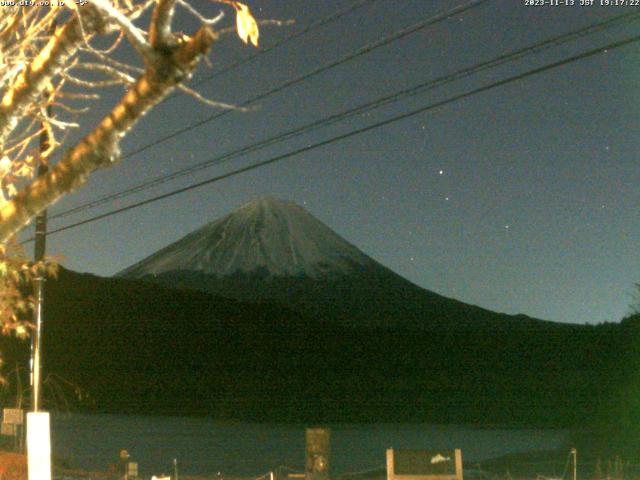 西湖からの富士山