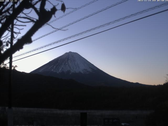 西湖からの富士山