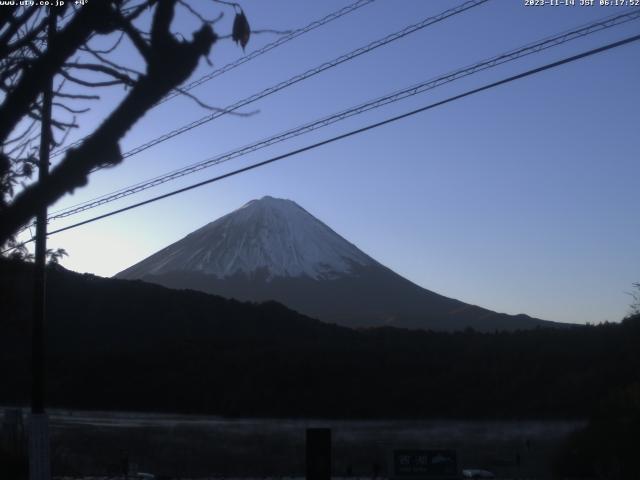 西湖からの富士山