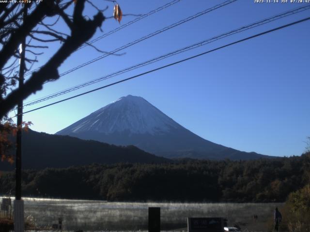 西湖からの富士山