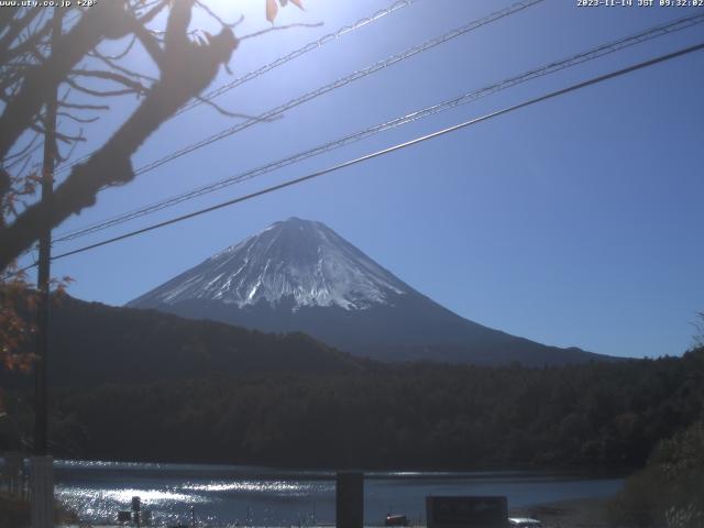 西湖からの富士山