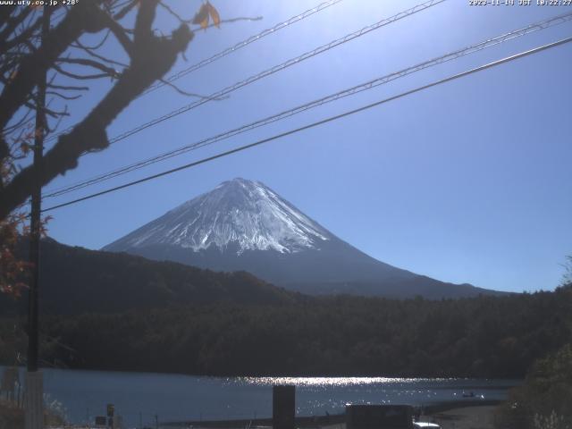 西湖からの富士山