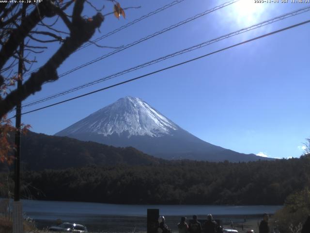 西湖からの富士山