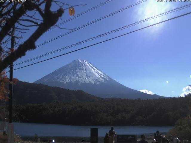 西湖からの富士山