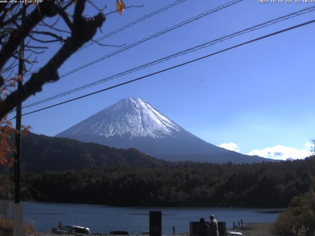 西湖からの富士山