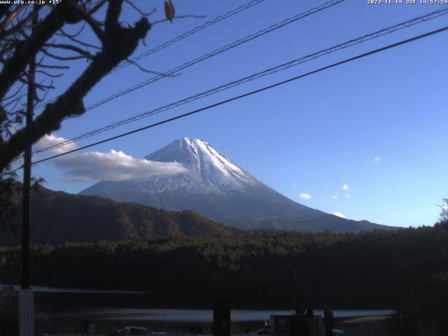 西湖からの富士山