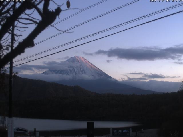 西湖からの富士山