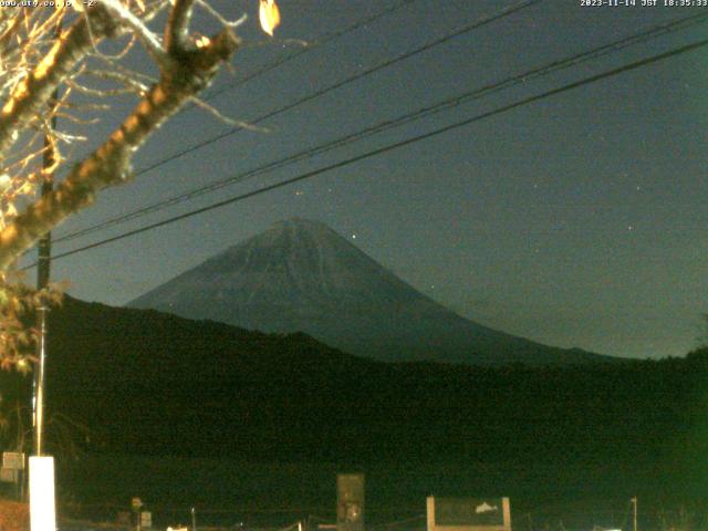 西湖からの富士山