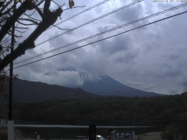 西湖からの富士山