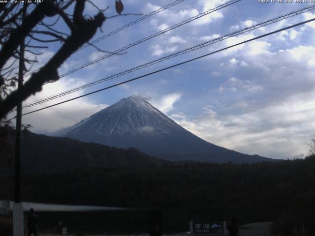 西湖からの富士山