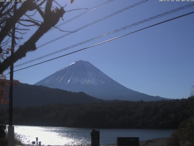 西湖からの富士山