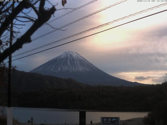 西湖からの富士山