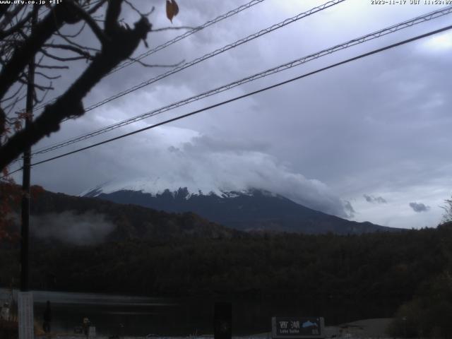 西湖からの富士山