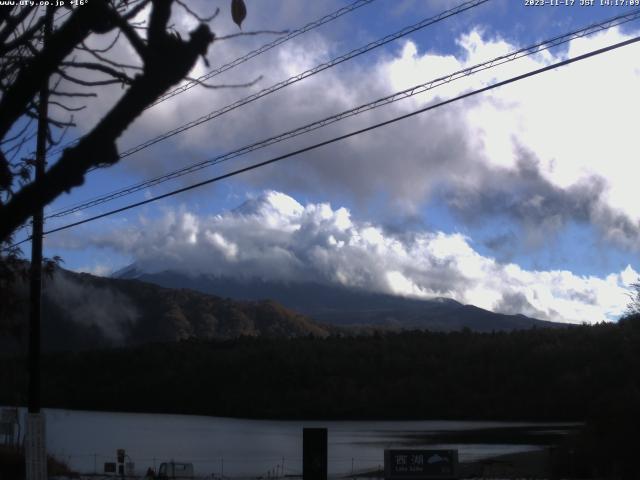 西湖からの富士山