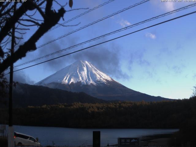 西湖からの富士山