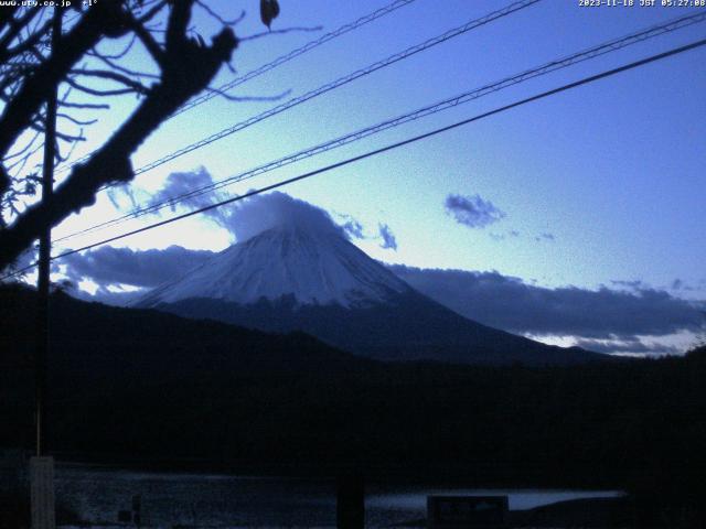 西湖からの富士山