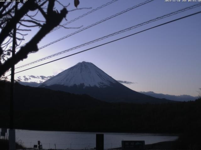 西湖からの富士山