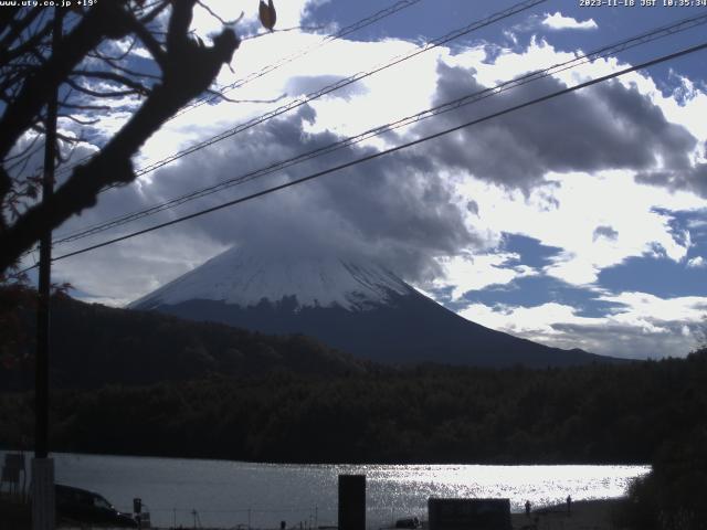 西湖からの富士山