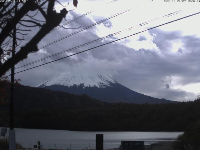 西湖からの富士山