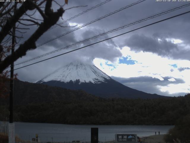 西湖からの富士山