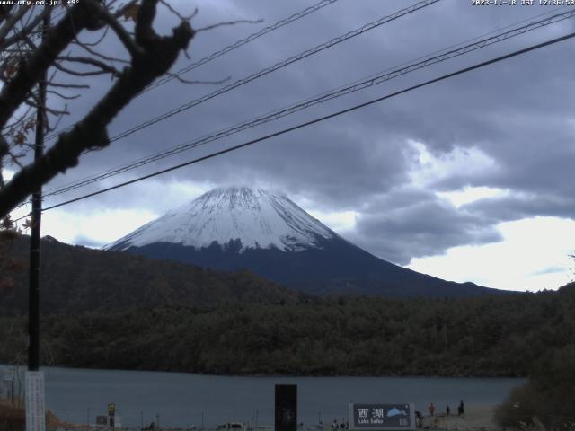 西湖からの富士山