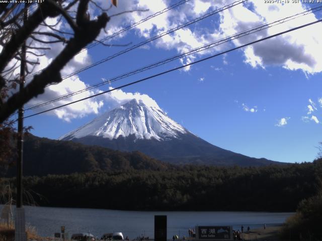 西湖からの富士山