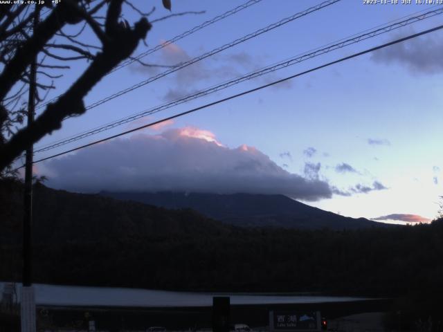 西湖からの富士山