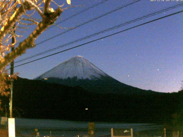 西湖からの富士山