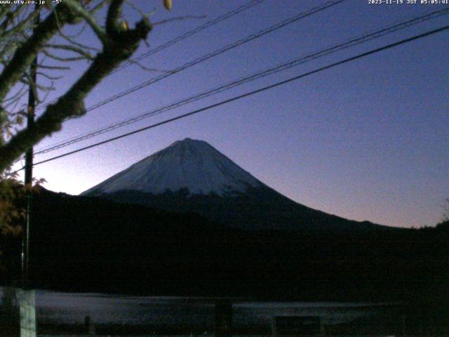 西湖からの富士山