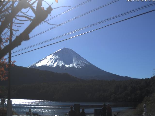 西湖からの富士山