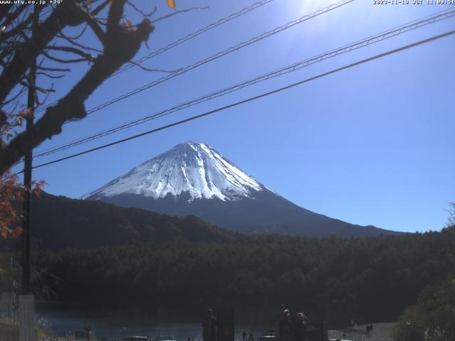 西湖からの富士山