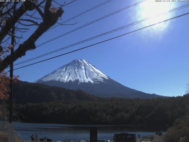 西湖からの富士山