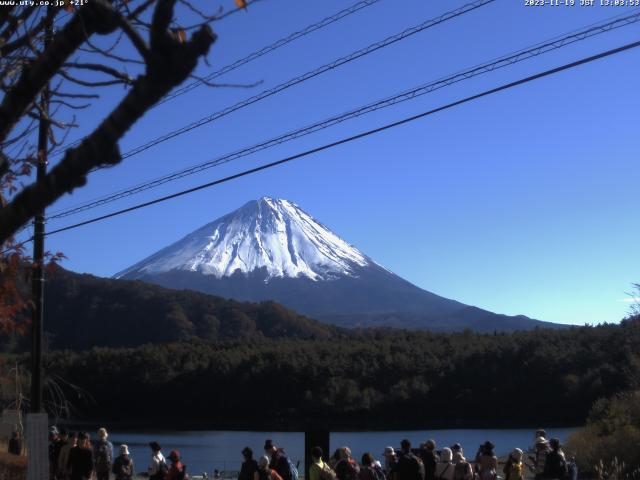 西湖からの富士山