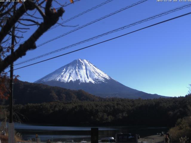 西湖からの富士山