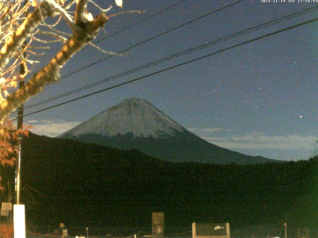 西湖からの富士山