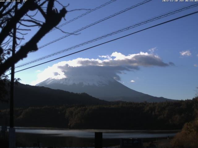 西湖からの富士山