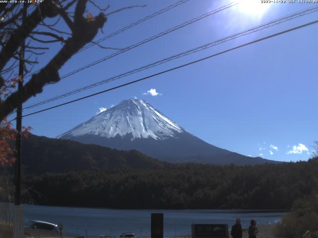 西湖からの富士山