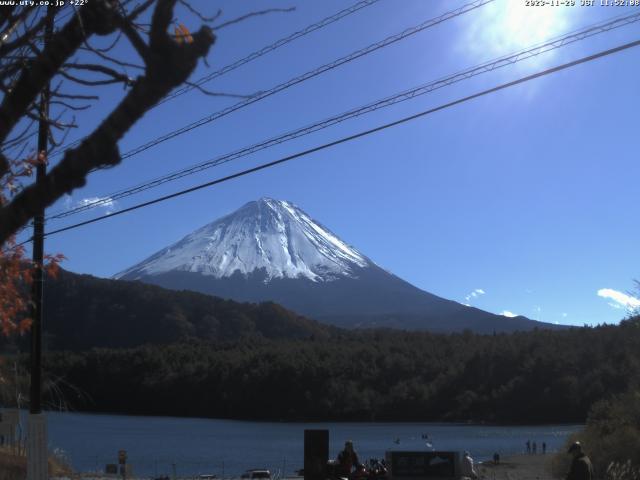 西湖からの富士山